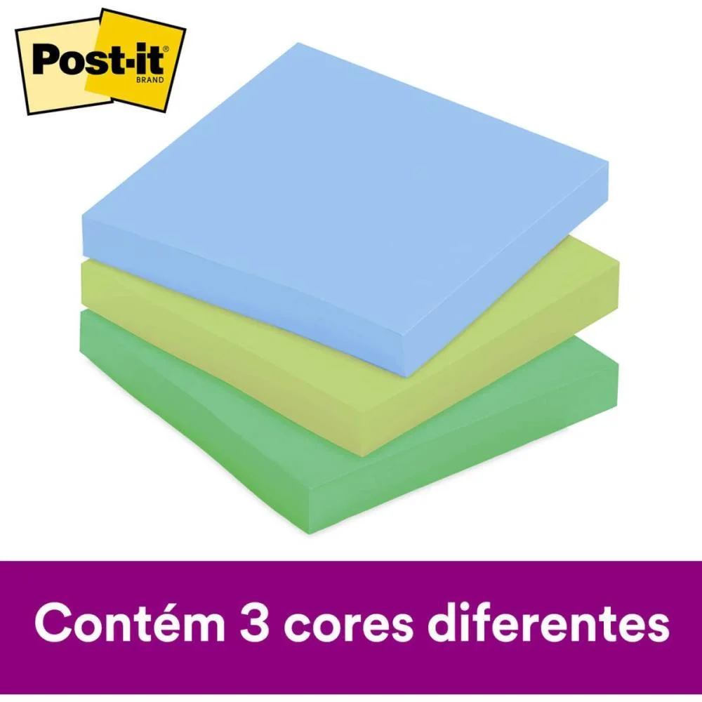 BLOCO DE RECADO POST-IT COLECAO OASIS 76X76MM 3M (PCT.C/03) - imagem 4