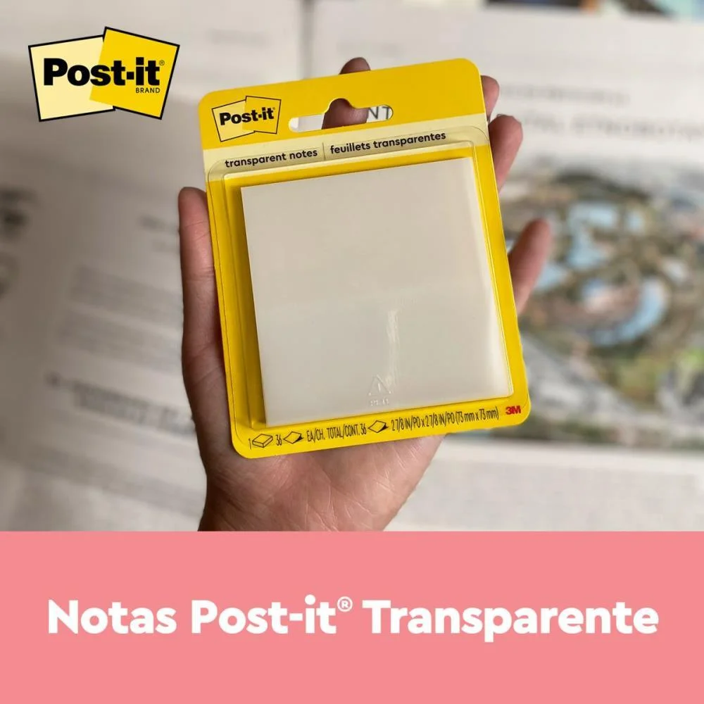 BLOCO DE RECADO POST-IT TRANSPARENTE 73X73MM C/36 FLS. 3M (UNIDADE) - imagem 4