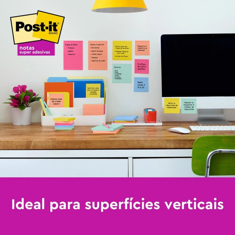 BLOCO DE RECADO POST-IT 76MMX76MM ALEGRIA 90FLS 3M (PCT.C/03) - imagem 4