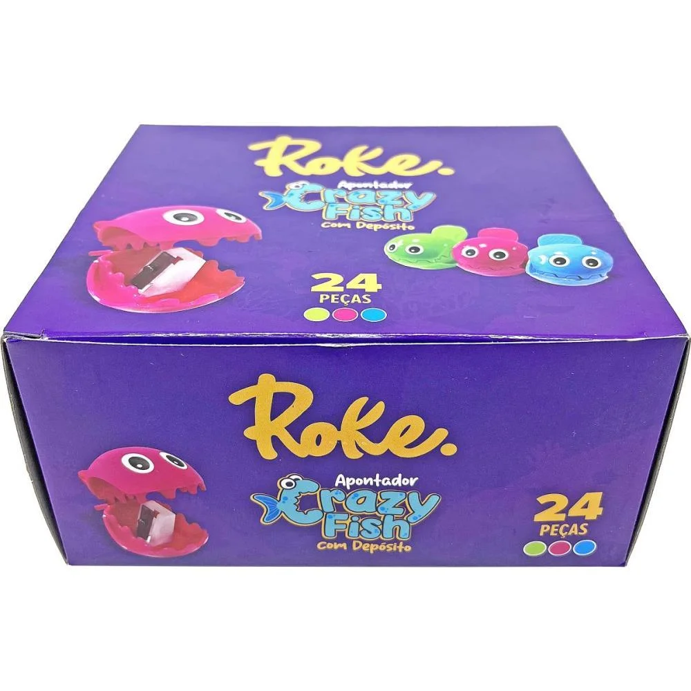 APONTADOR COM DEPOSITO ROKE CRAZY FISH (S) PAPER MATE (DP.C/24) - imagem 5