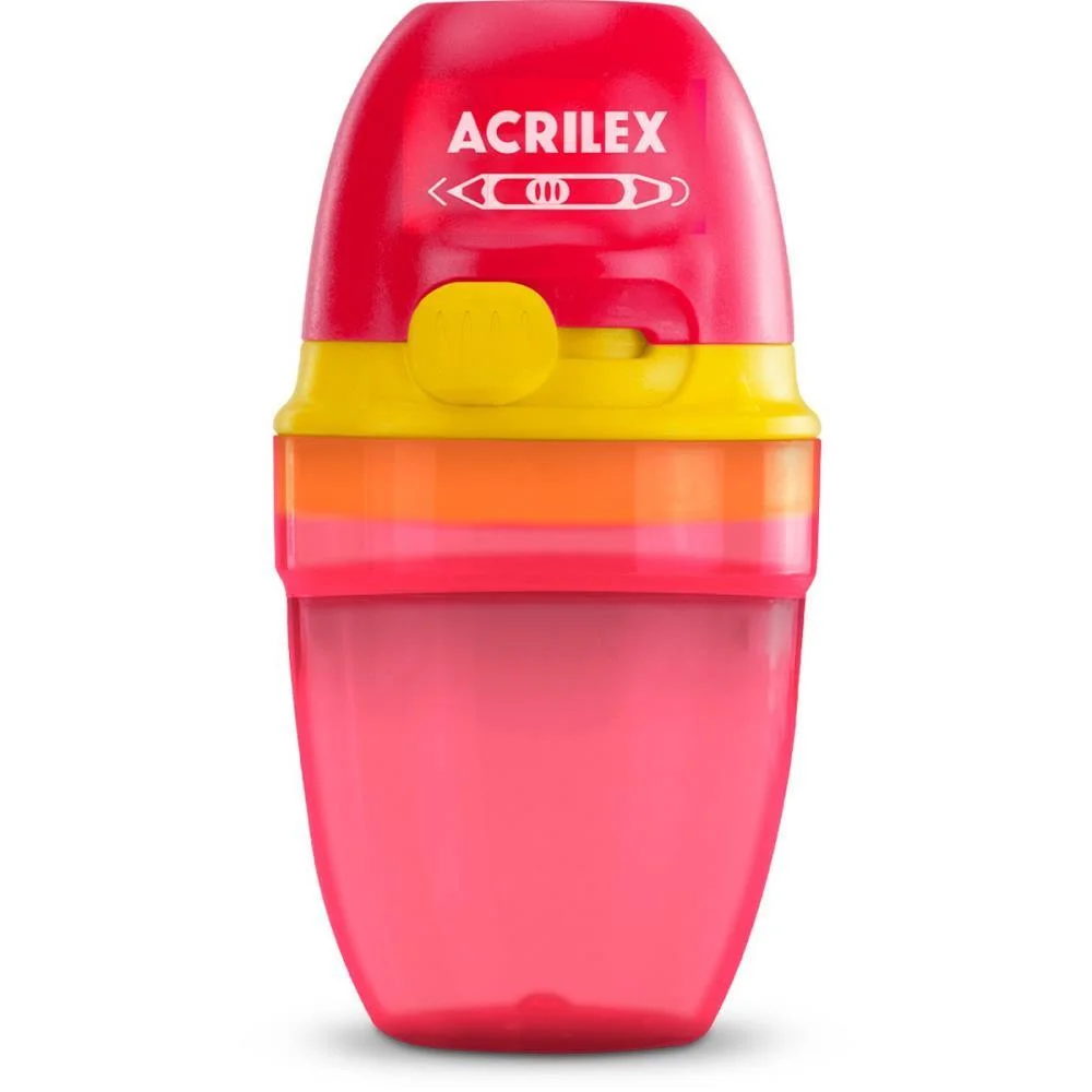 APONTADOR COM DEPOSITO DUO PONTA FINA OU ARREDONDADA ACRILEX (DP.C/12) - imagem 4