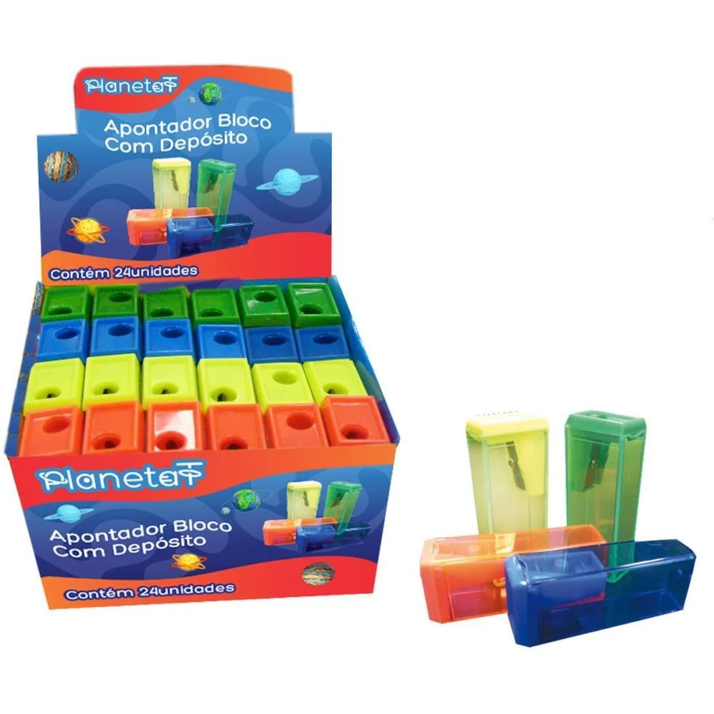 APONTADOR COM DEPOSITO BLOCO 4 CORES V.M.P. (CX.C/24) - imagem 2