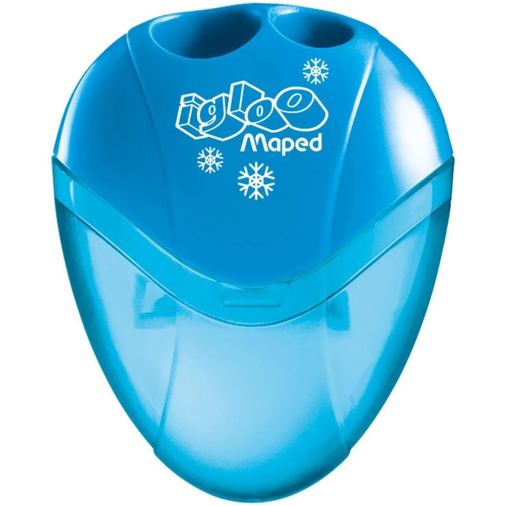 APONTADOR COM DEPOSITO 2 FUROS I-GLOO PLASTICO CORES SORTIDAS MAPED (DP.C/25) - imagem 3