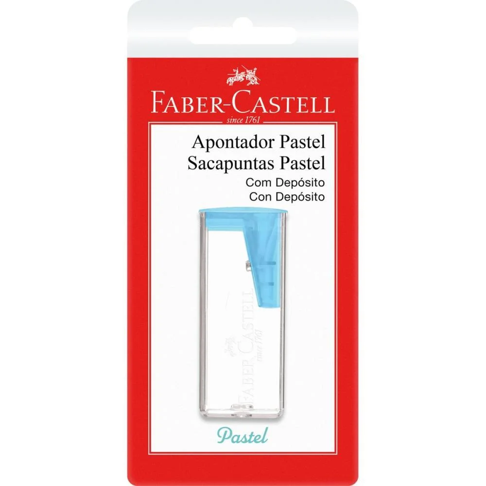 APONTADOR COM DEPOSITO TONS PASTEL BLISTER (S) FABER-CASTELL (CX.C/24) - imagem 3