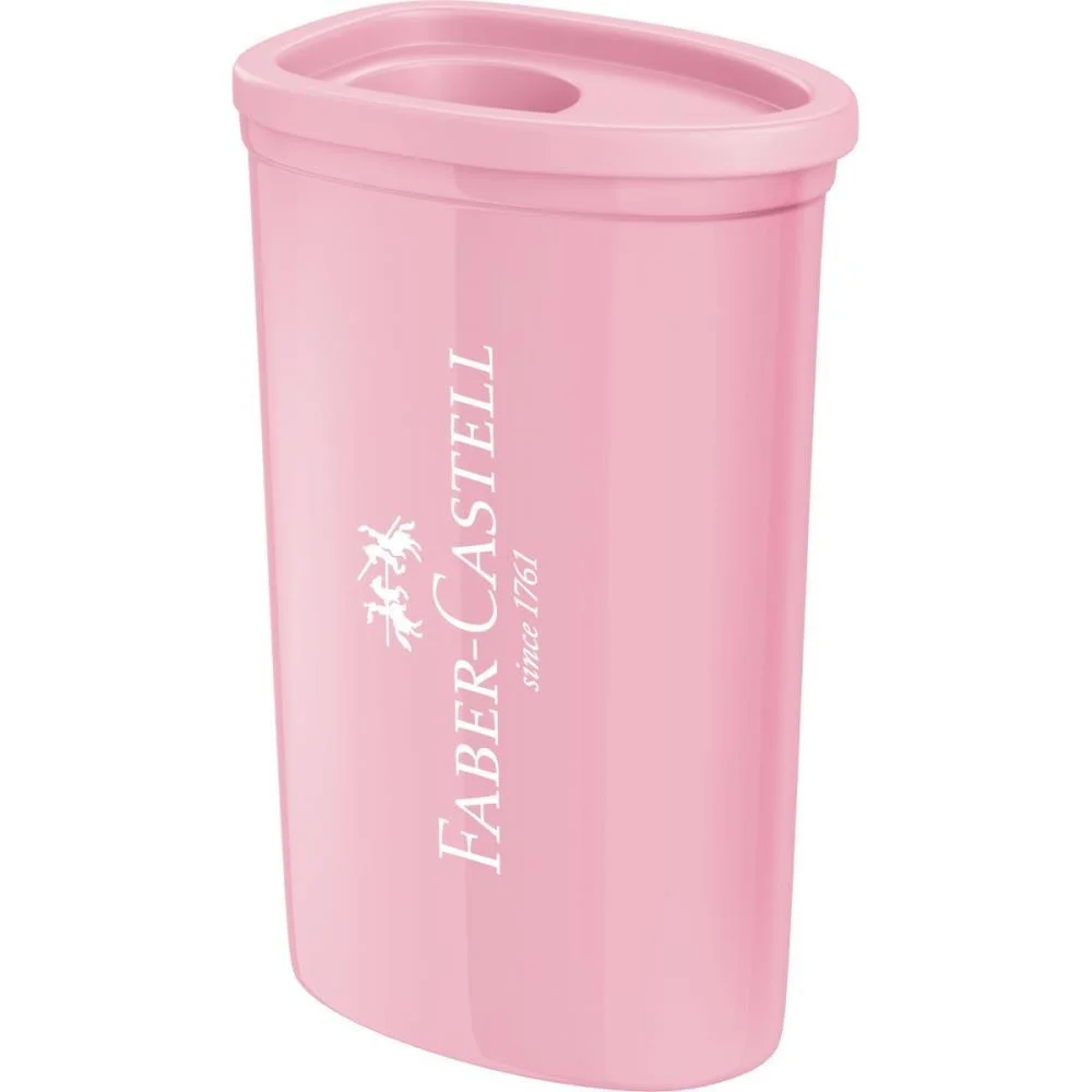 APONTADOR COM DEPOSITO TRIANGULAR 4CORES PASTEL CART. FABER-CASTELL (CX.C/24) - imagem 2