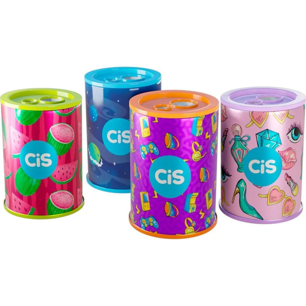 APONTADOR COM DEPOSITO 2 FUROS CIS 500 LATA 4 CORES SERTIC (DP.C/12) - imagem 4