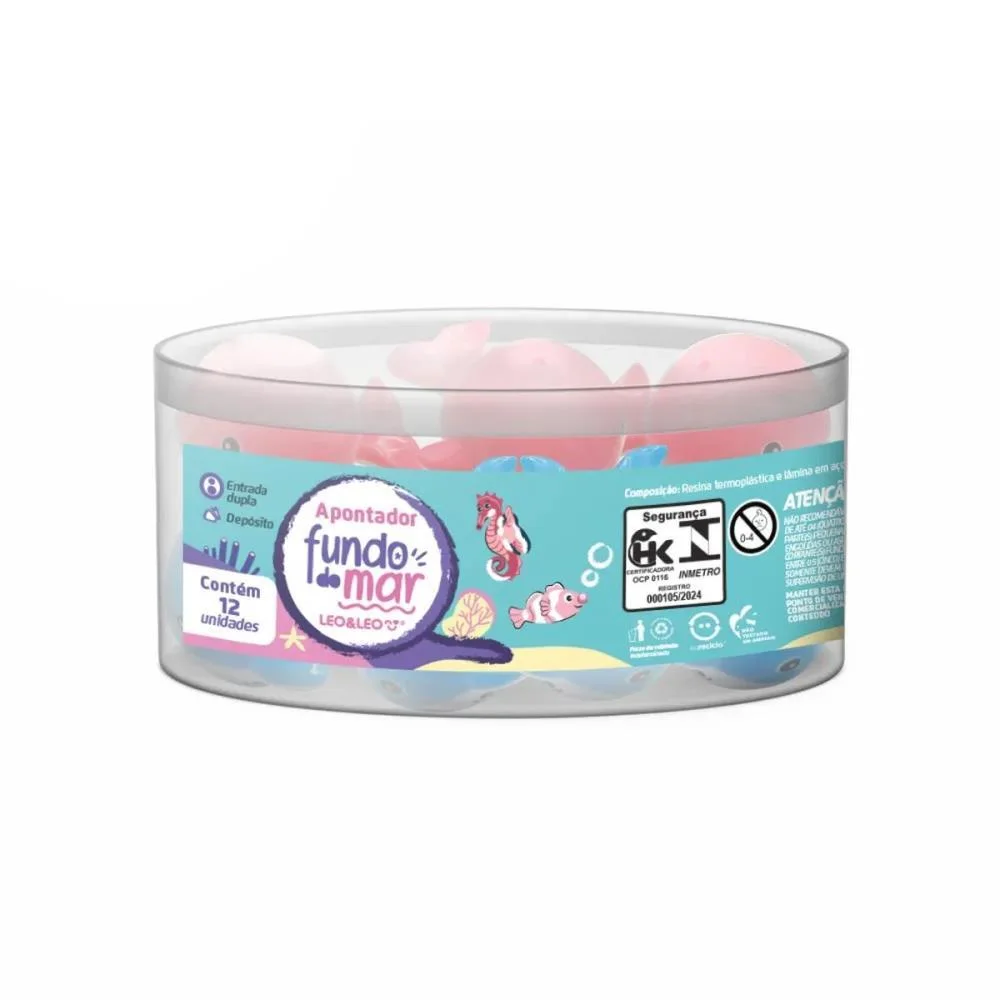 APONTADOR COM DEPOSITO 2 FUROS BALEIA FUNDO DO MAR 4 CORES LEONORA (POTE-12) - imagem 3