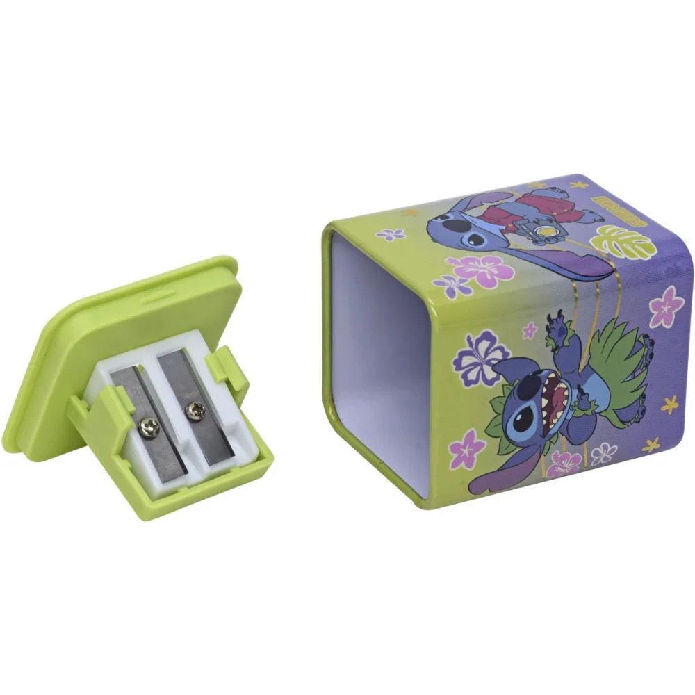 APONTADOR COM DEPOSITO 2 FUROS STITCH QUADRADO METALICO 4MOD MOLIN (DP.C/12) - imagem 3