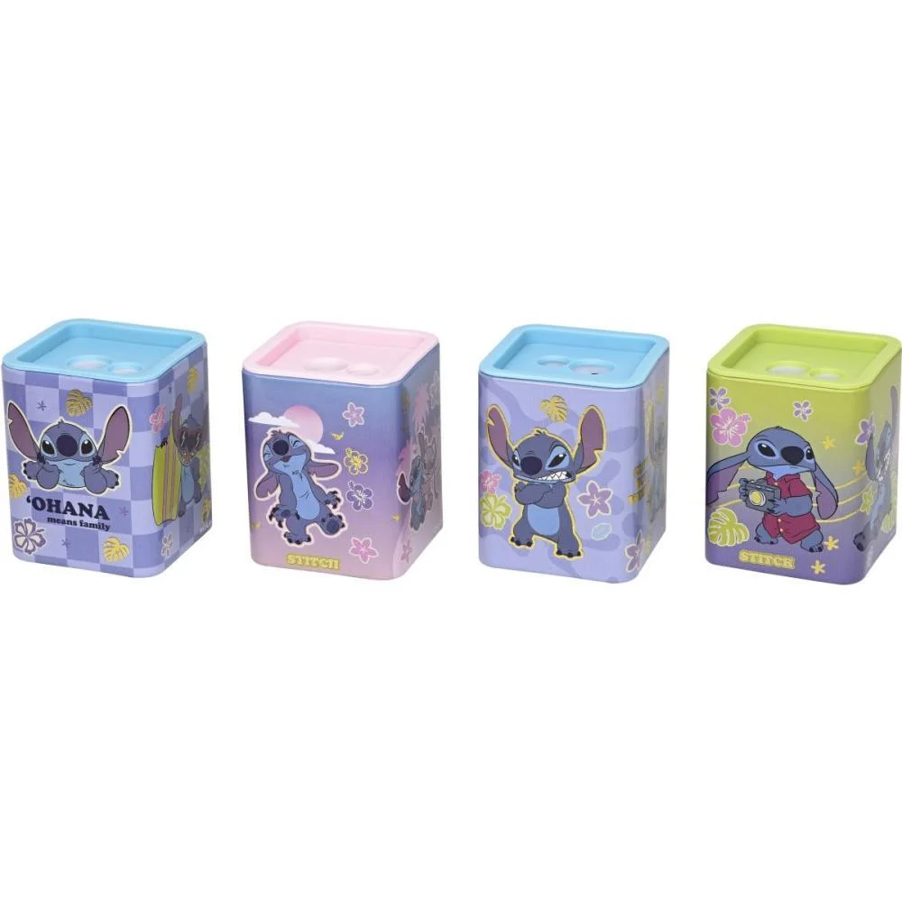 APONTADOR COM DEPOSITO 2 FUROS STITCH QUADRADO METALICO 4MOD MOLIN (DP.C/12) - imagem 4