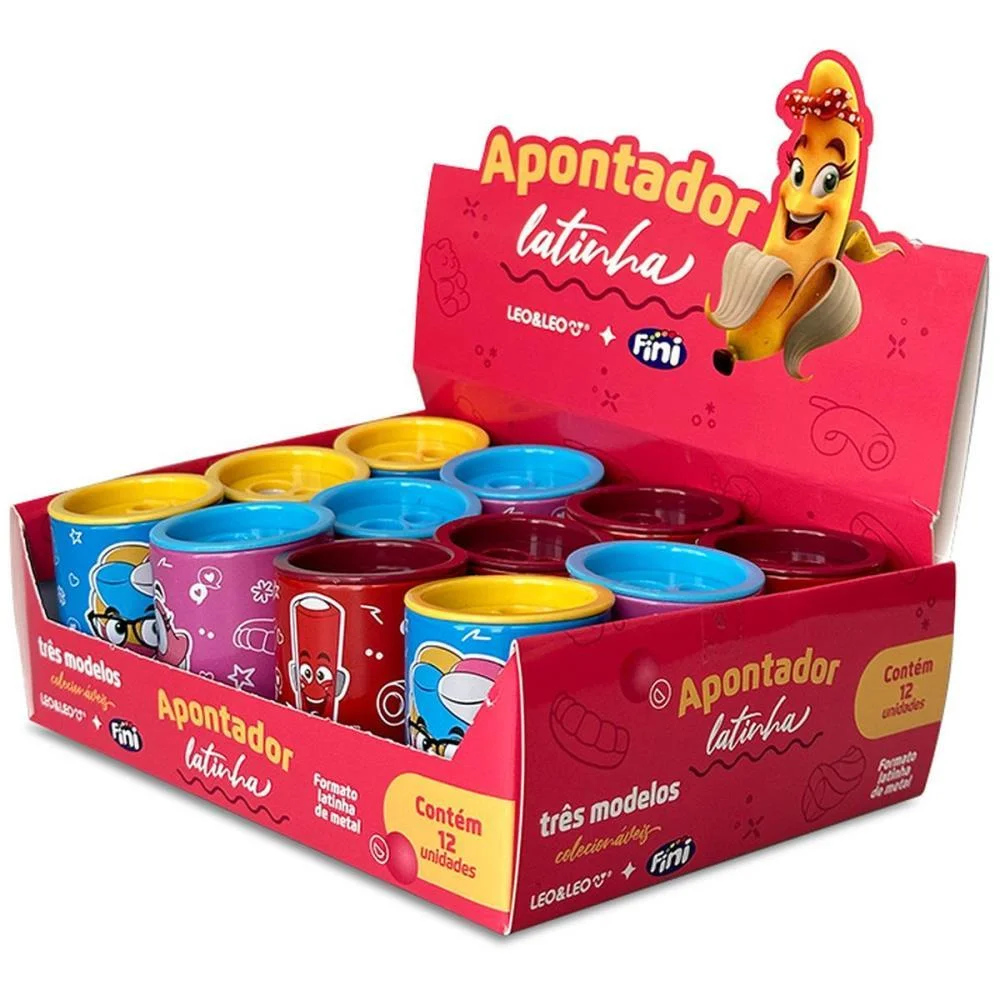 APONTADOR COM DEPOSITO 2 FUROS FINI LATINHA BIG/PADRAO 3 CORE LEONORA (DP.C/12) - imagem 4