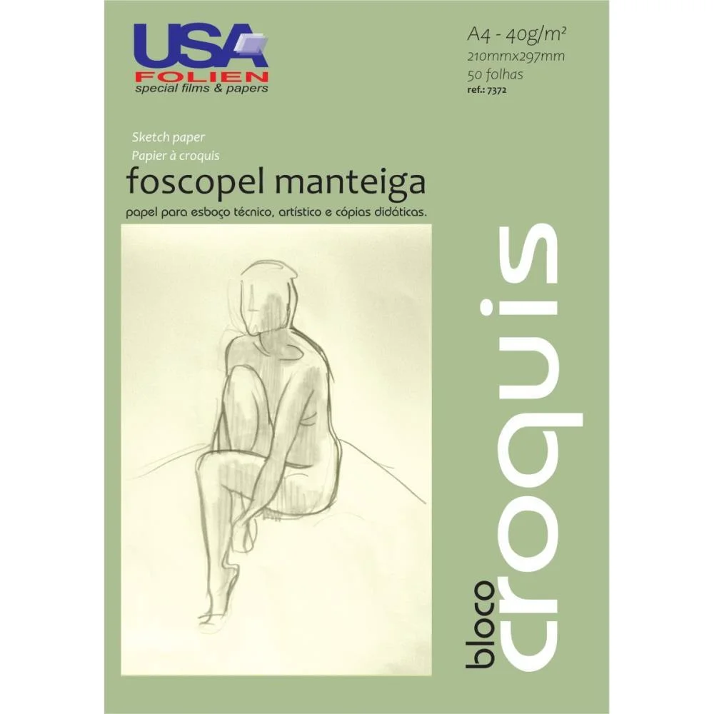 PAPEL MANTEIGA 40G CROQUIS A4 USA FOLIEN (PCT.C/50) - imagem 3