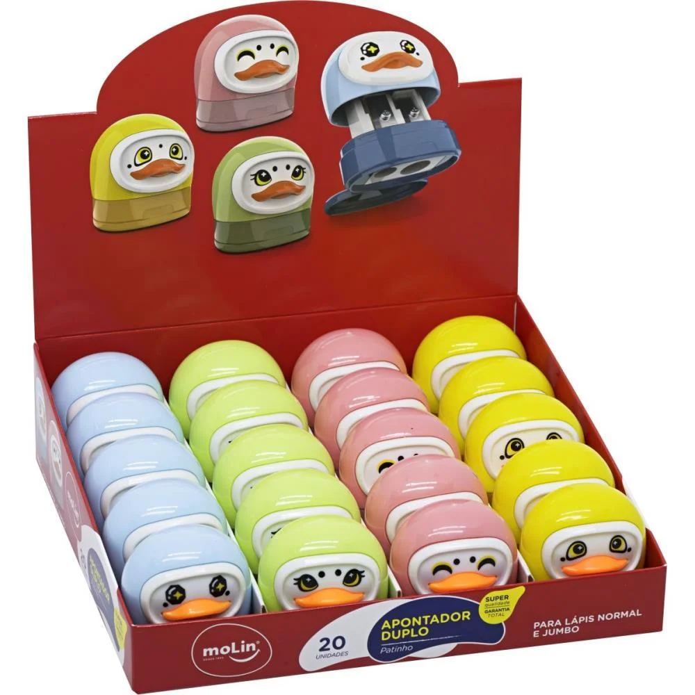 APONTADOR COM DEPOSITO 2 FUROS PATINHO 4 MOD. NORMAL/JUMBO MOLIN (DP.C/20) - imagem 5