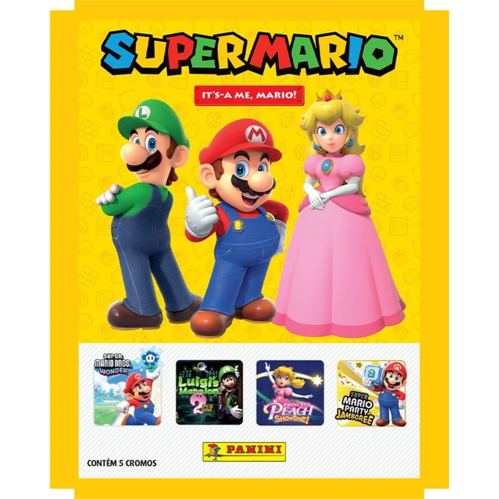 FIGURINHAS SUPER MARIO ENVELOPE C/5 PANINI (PCT.C/20) - imagem 4