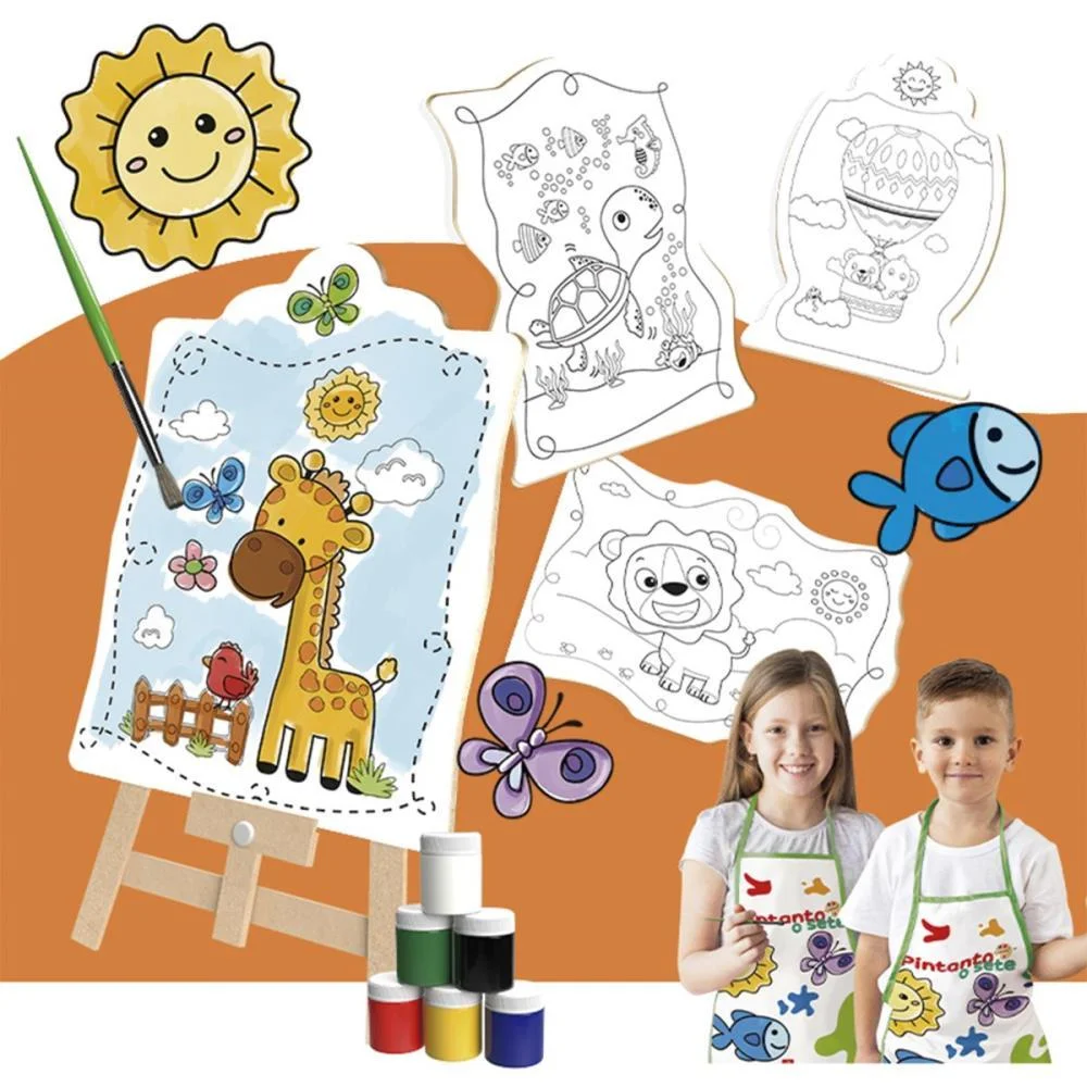 BRINQUEDO PARA COLORIR PINTANDO O SETE C/4 TELAS BRINC. DE CRIANCA (UNIDADE) - imagem 4