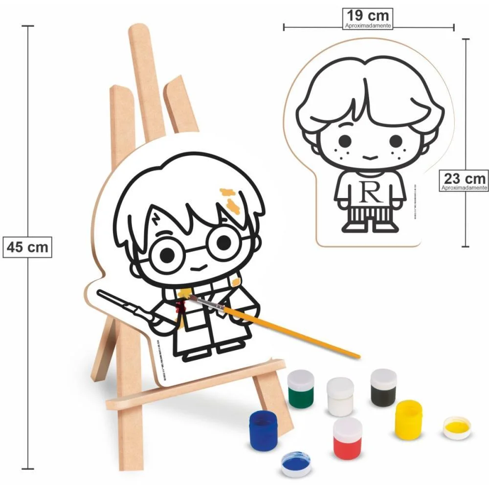 BRINQUEDO PARA COLORIR HARRY POTTER KIT PINTURA NIG BRINQUEDOS (UNIDADE) - imagem 6