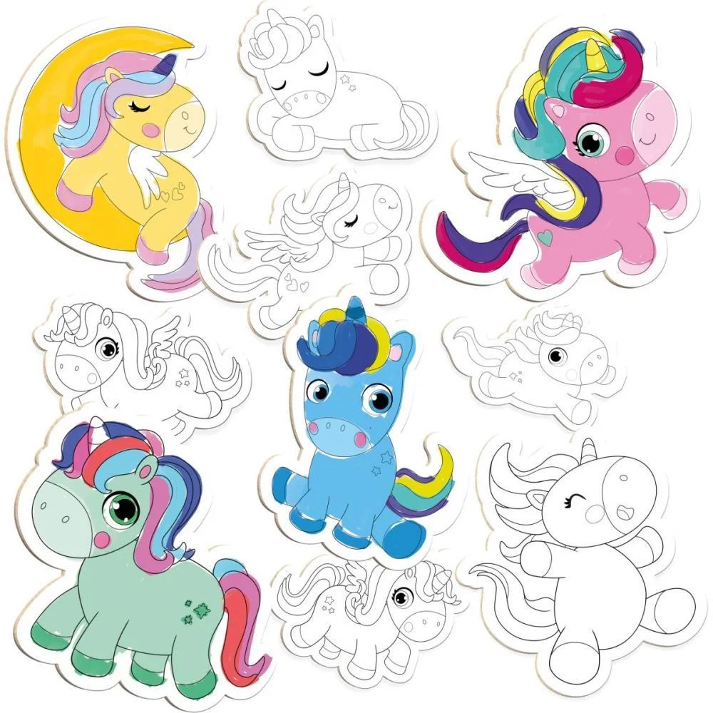 BRINQUEDO PARA COLORIR UNICORNIOS KIT POP C/10 TELAS BRINC. DE CRIANCA (UNIDADE) - imagem 4