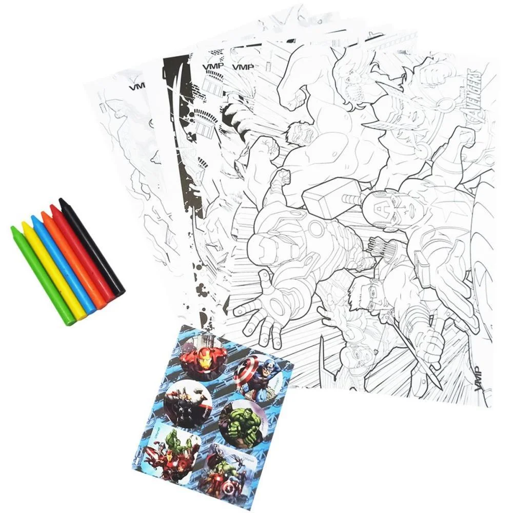 BRINQUEDO PARA COLORIR KIT PINTURA AVENGERS 26X19 20P V.M.P. (UNIDADE) - imagem 4