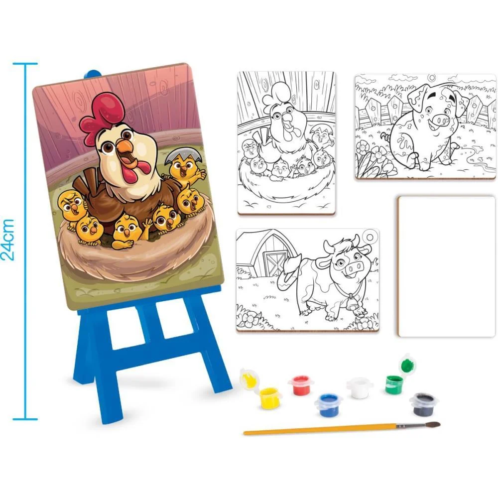 BRINQUEDO PARA COLORIR KIT PINTURINHA FAZENDINHA NIG BRINQUEDOS (UNIDADE) - imagem 4