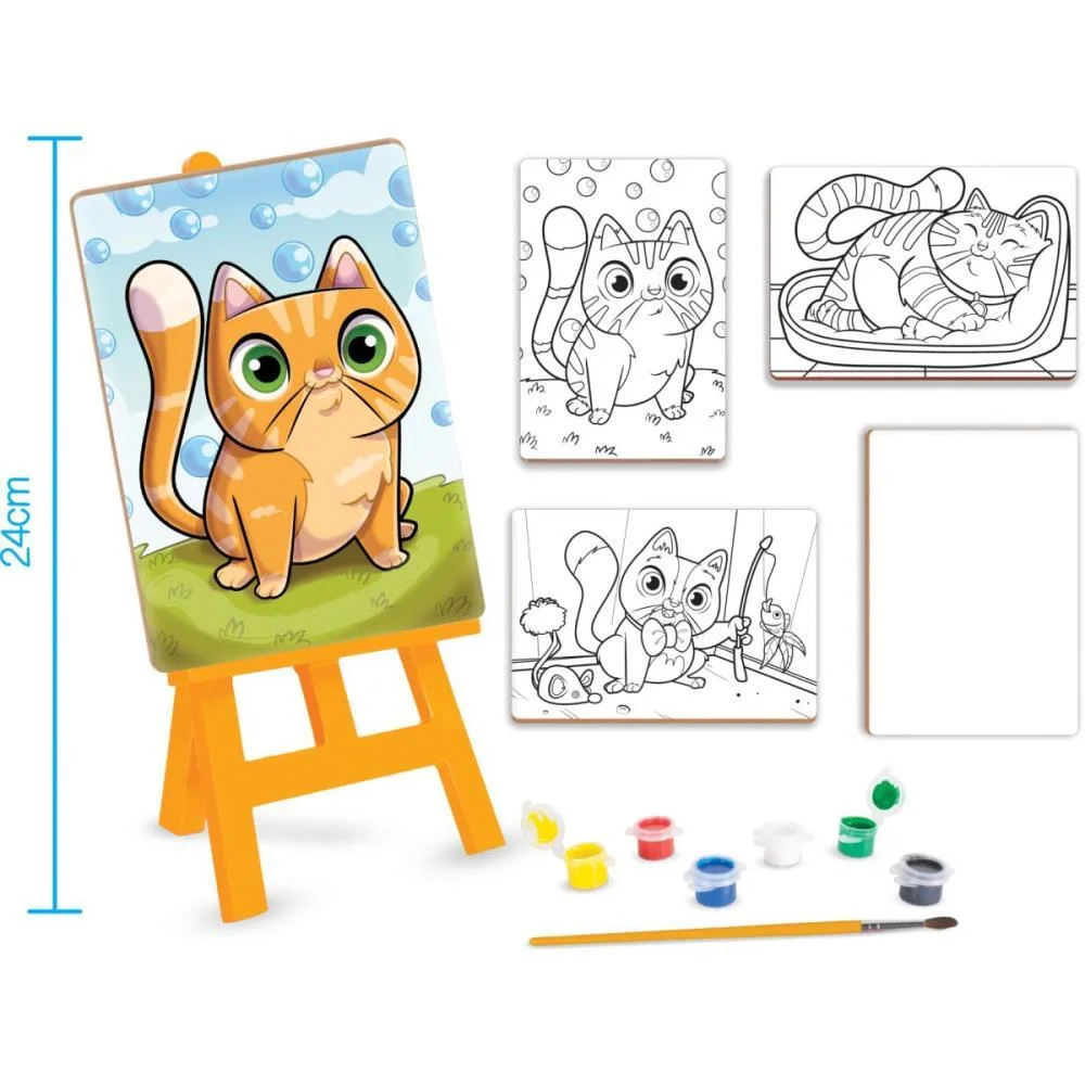 BRINQUEDO PARA COLORIR KIT PINTURINHA GATOS NIG BRINQUEDOS (UNIDADE) - imagem 4
