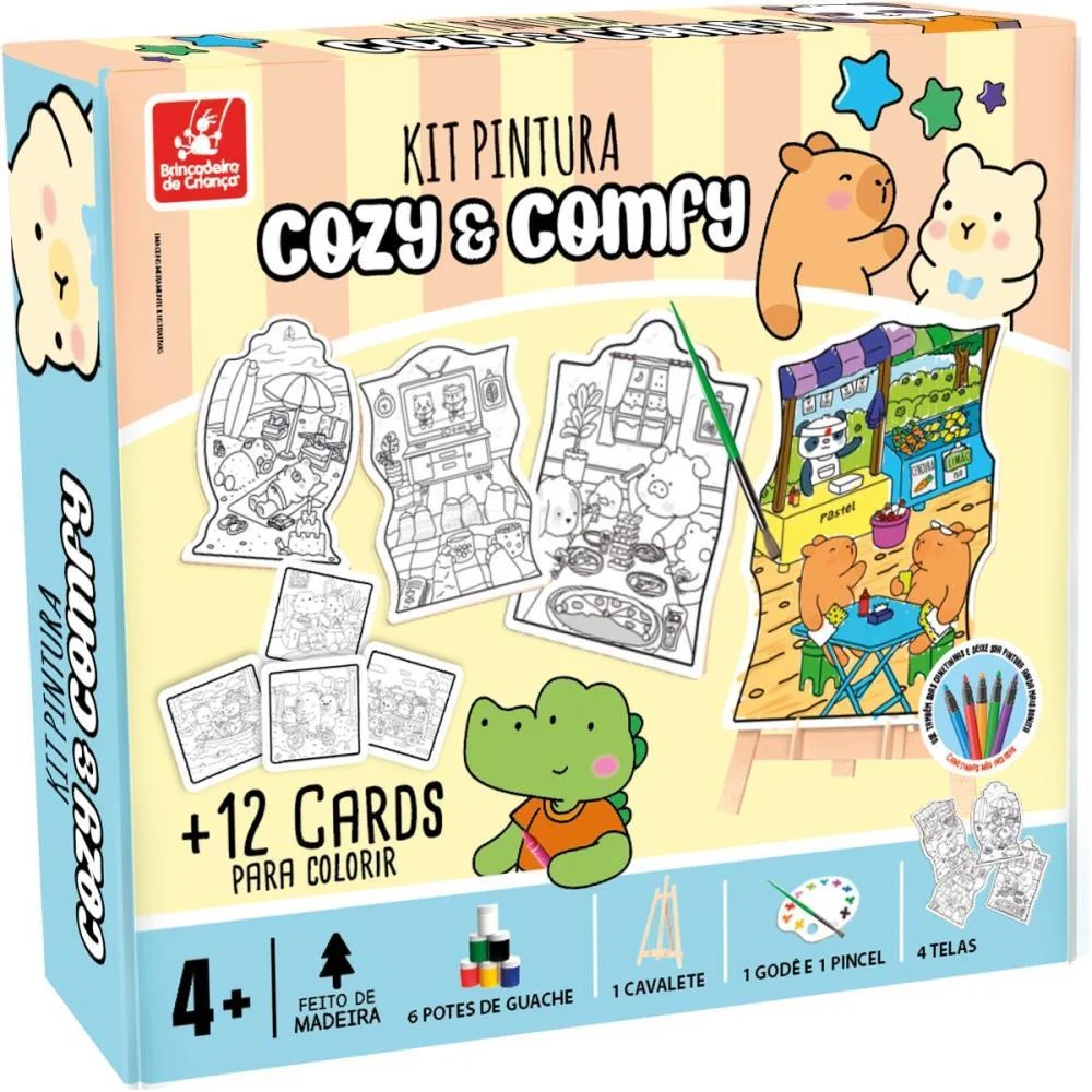 BRINQUEDO PARA COLORIR COMFY E COZY KIT PINTURA BRINC. DE CRIANCA (UNIDADE) - imagem 2