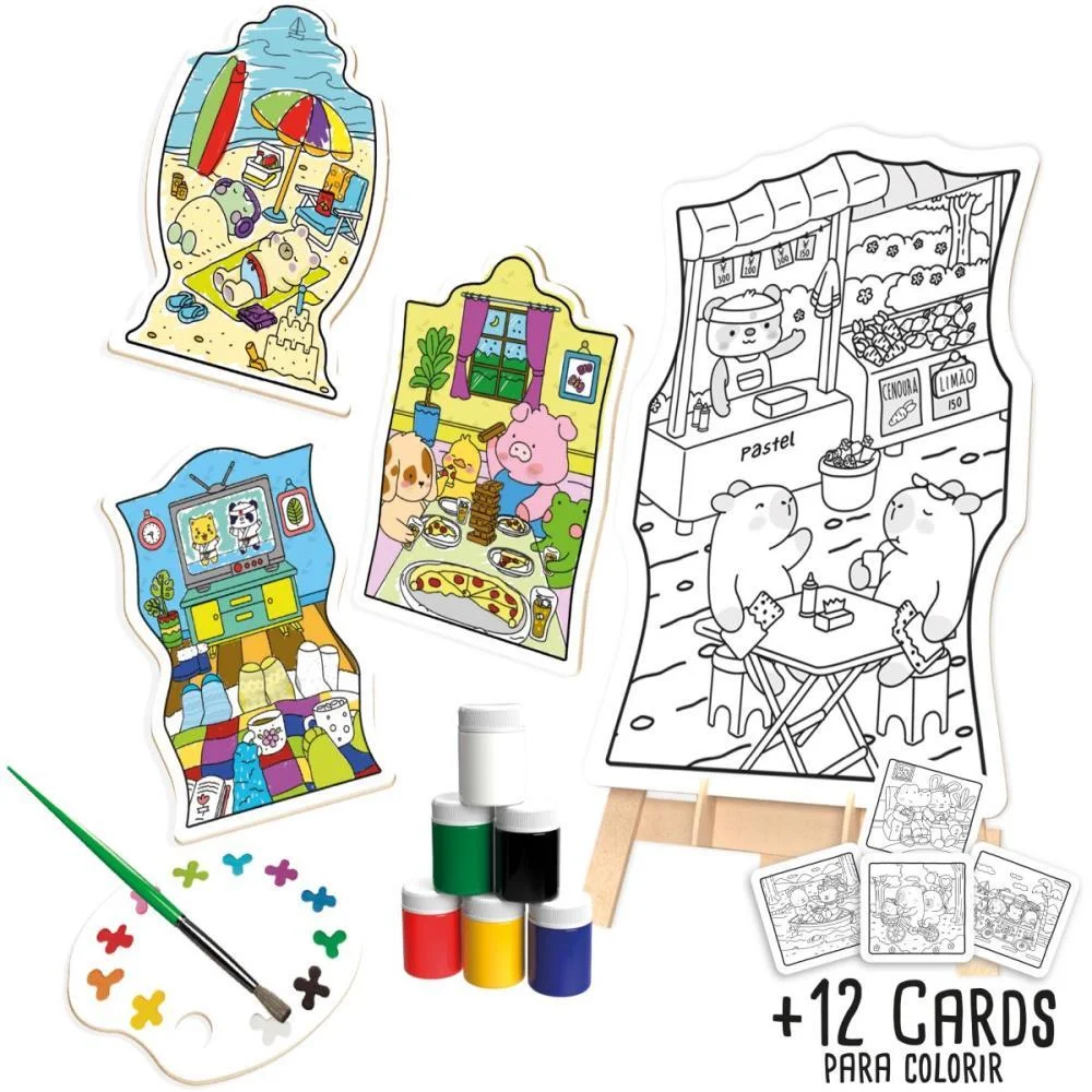 BRINQUEDO PARA COLORIR COMFY E COZY KIT PINTURA BRINC. DE CRIANCA (UNIDADE) - imagem 4