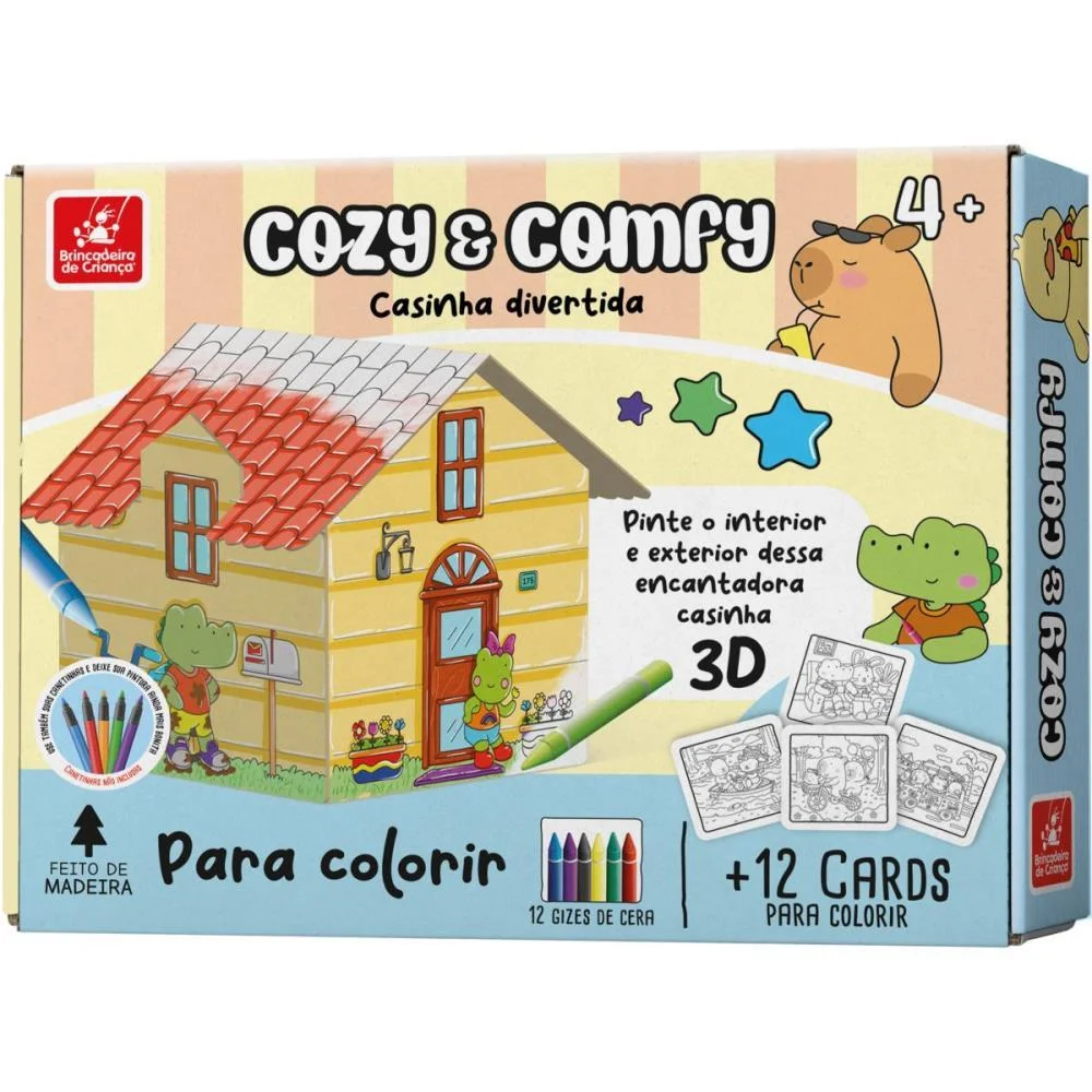 BRINQUEDO PARA COLORIR COMFY E COZY CASINHA BRINC. DE CRIANCA (UNIDADE) - imagem 2