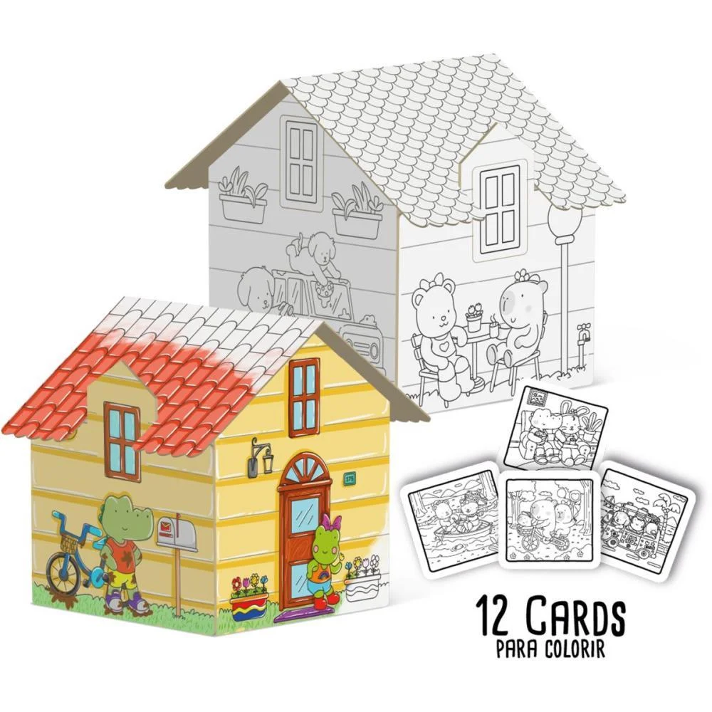 BRINQUEDO PARA COLORIR COMFY E COZY CASINHA BRINC. DE CRIANCA (UNIDADE) - imagem 3