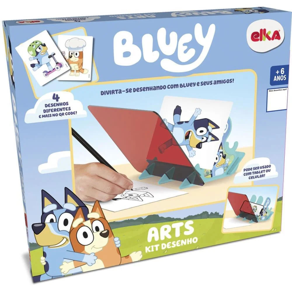 BRINQUEDO PARA COLORIR BLUEY ARTS KIT DESENHO ELKA (UNIDADE) - imagem 5