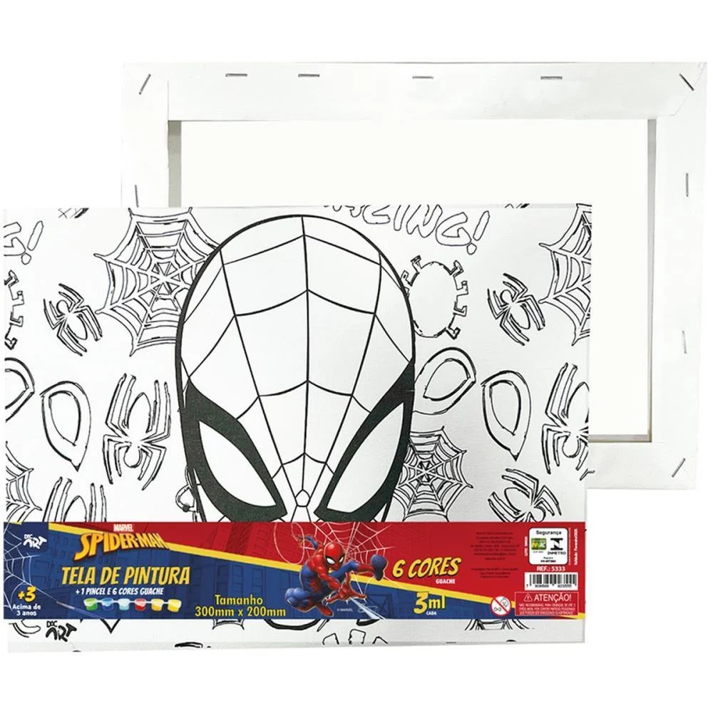 TINTA GUACHE HOMEM ARANHA TINTA+TELA P/PINT DAC (UNIDADE) - imagem 3