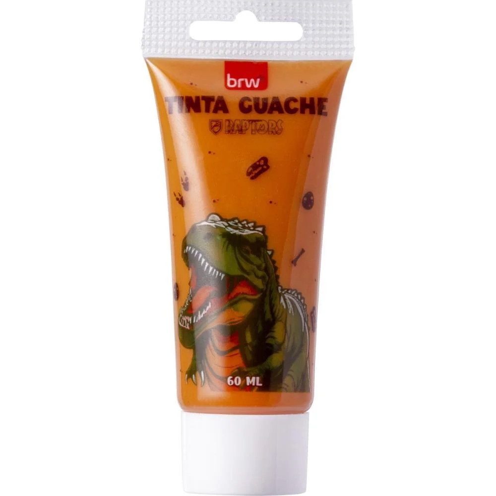 TINTA GUACHE BISNAGA RAPTORS 3 CORES 60ML BRW (CAIXA) - imagem 3