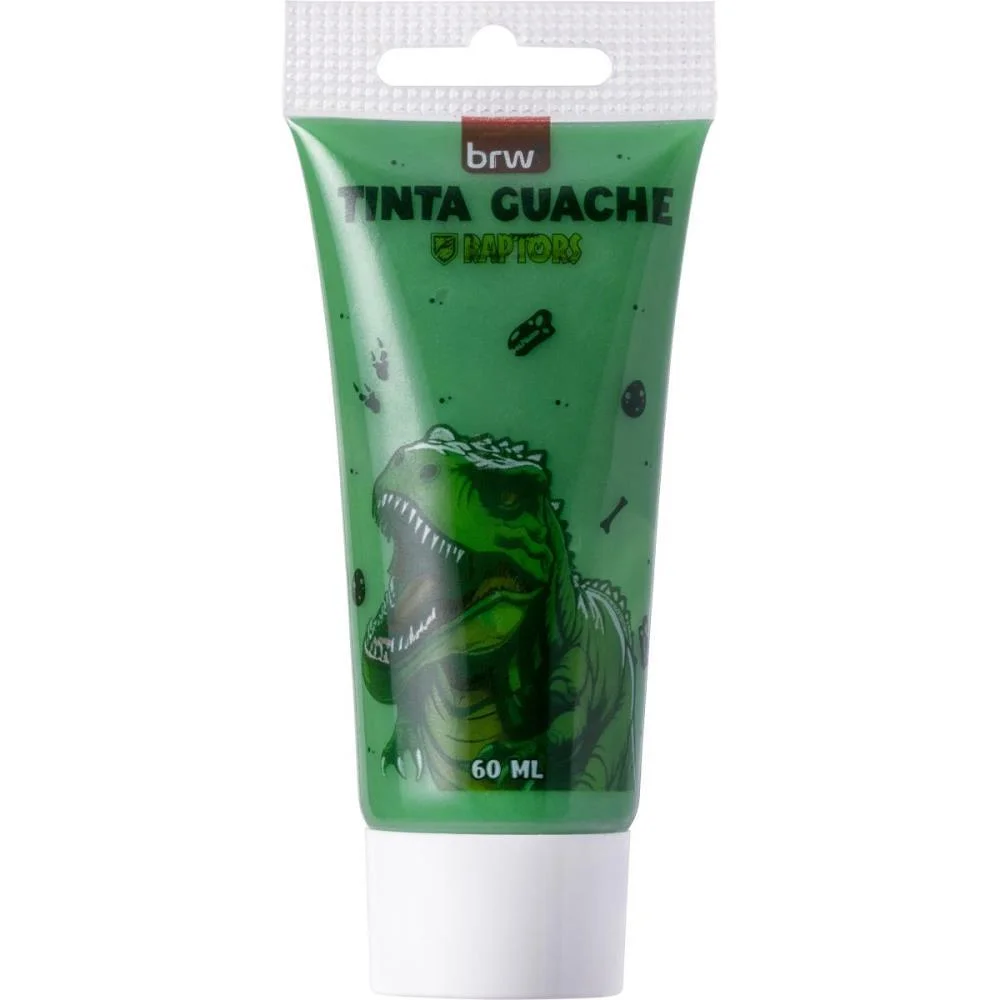 TINTA GUACHE BISNAGA RAPTORS 3 CORES 60ML BRW (CAIXA) - imagem 4