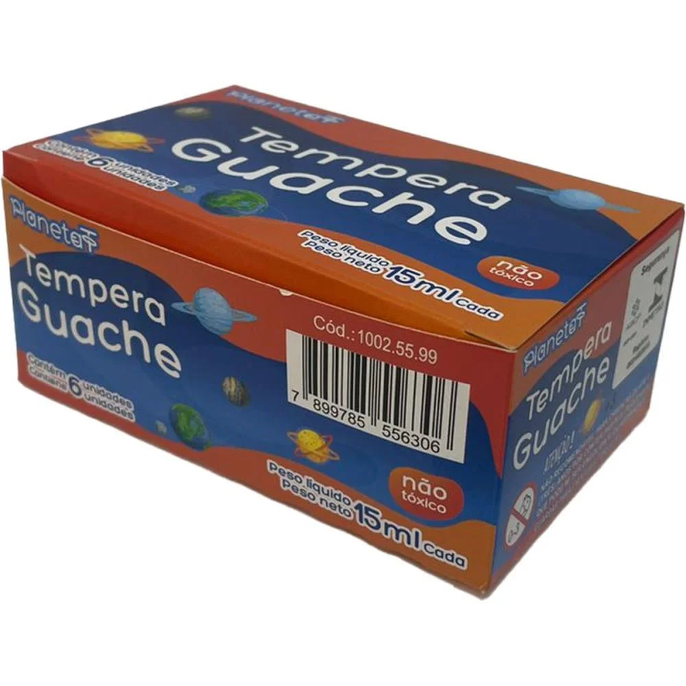 TINTA GUACHE 015ML 6 CORES V.M.P. (ESTOJO) - imagem 3