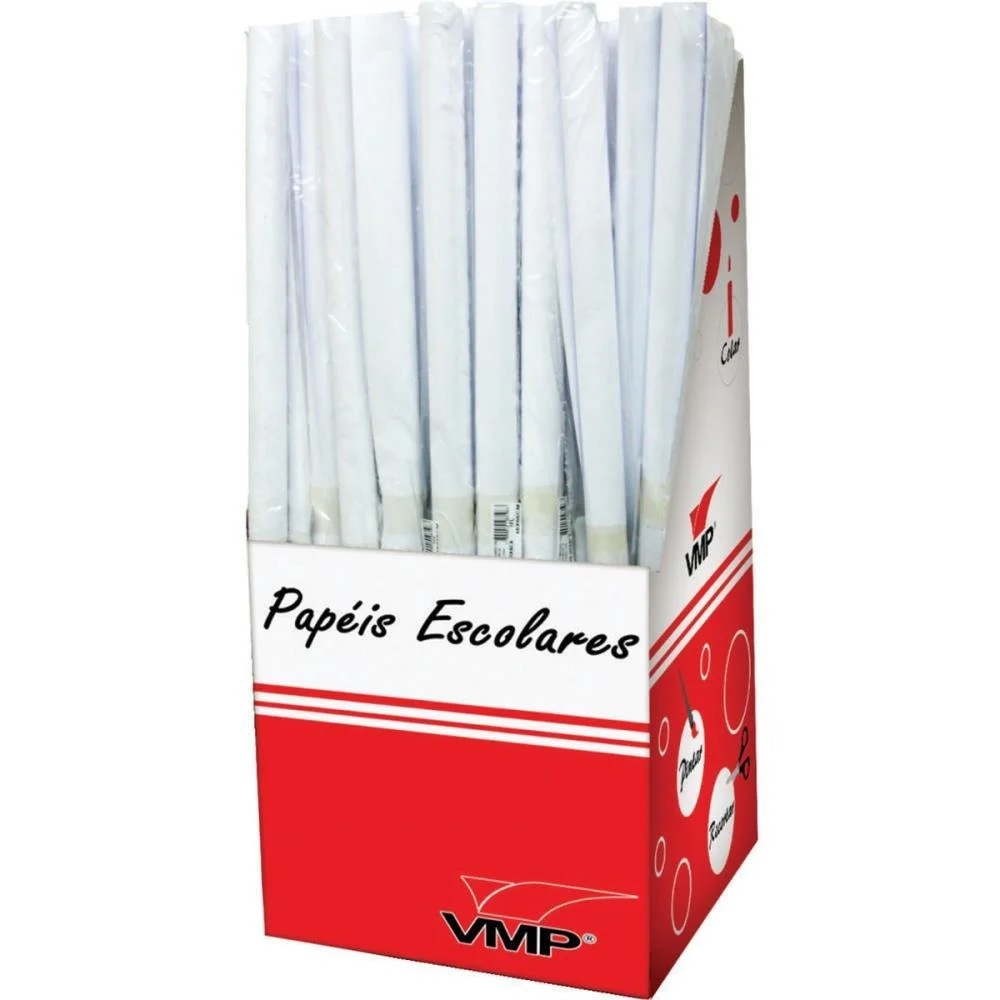 PAPEL CARTOLINA BRANCA 50X66 150G EMB.UNITARIA V.M.P. (CX.C/100) - imagem 2