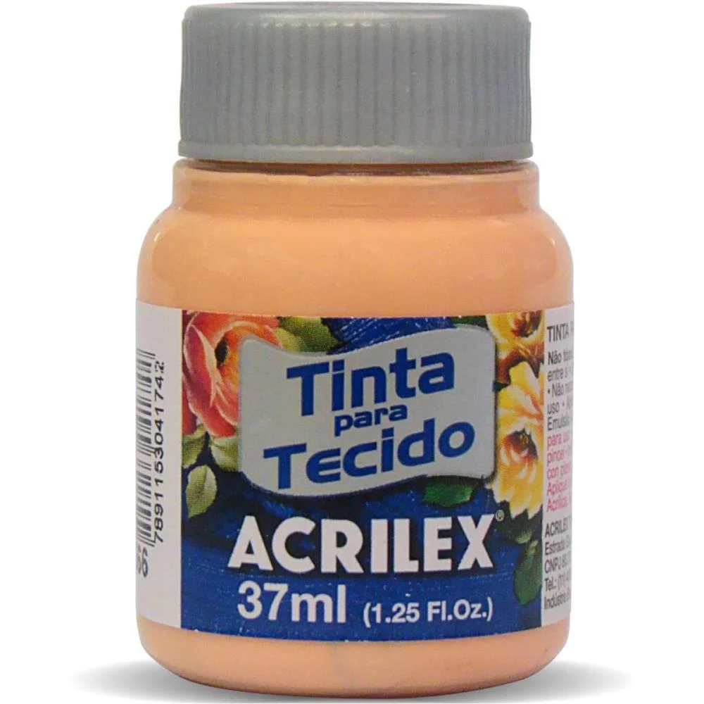 TINTA PARA TECIDO FOSCA 37ML PESSEGO ACRILEX (DUZIA) - imagem 3