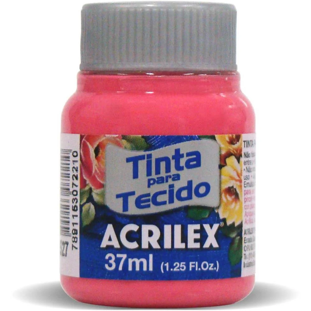 TINTA PARA TECIDO FOSCA 37ML PINK ACRILEX (DUZIA) - imagem 3