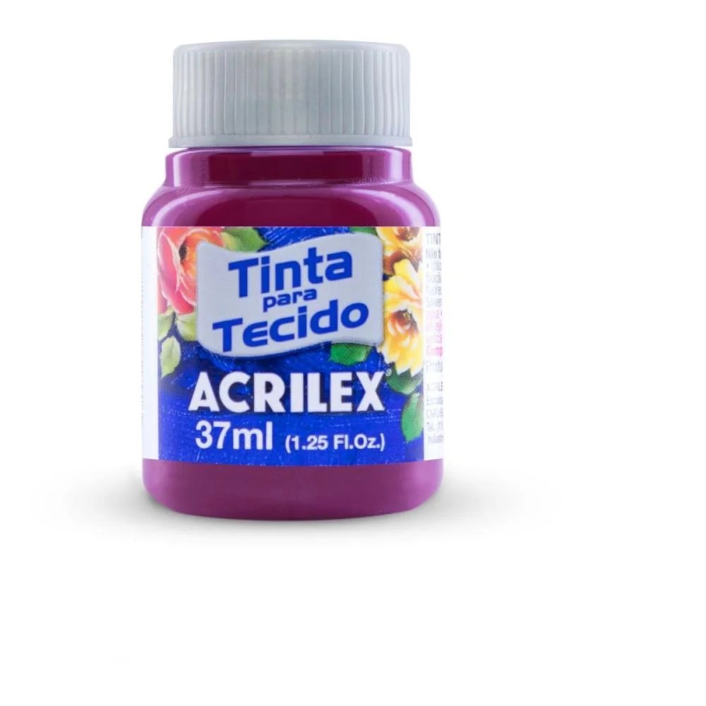 TINTA PARA TECIDO FOSCA 37ML UVA ACRILEX (DUZIA) - imagem 2