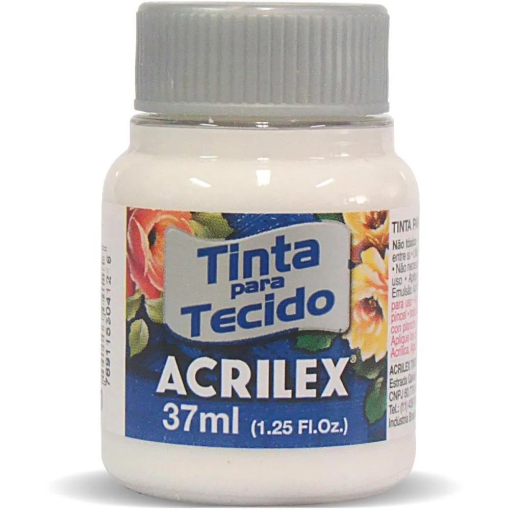 TINTA PARA TECIDO FOSCA 37ML CLAREADOR ACRILEX (DUZIA) - imagem 2
