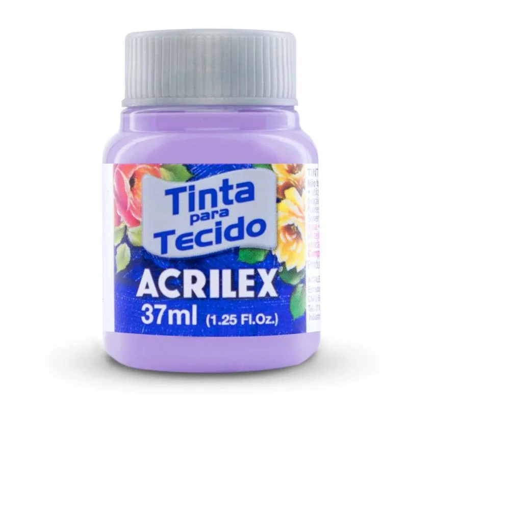 TINTA PARA TECIDO FOSCA 37ML LILAS ACRILEX (DUZIA) - imagem 2