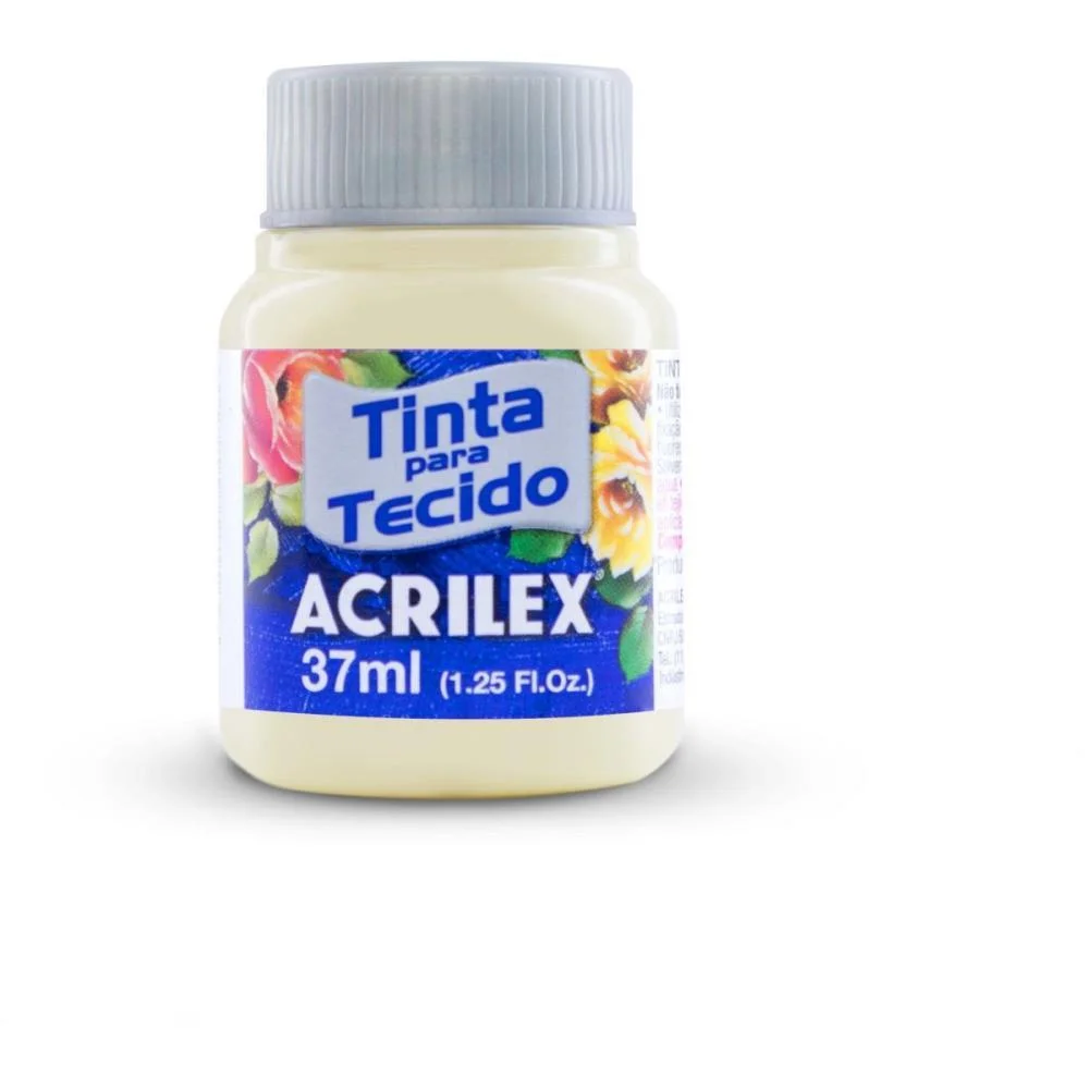 TINTA PARA TECIDO FOSCA 37ML MARFIM ACRILEX (DUZIA) - imagem 3