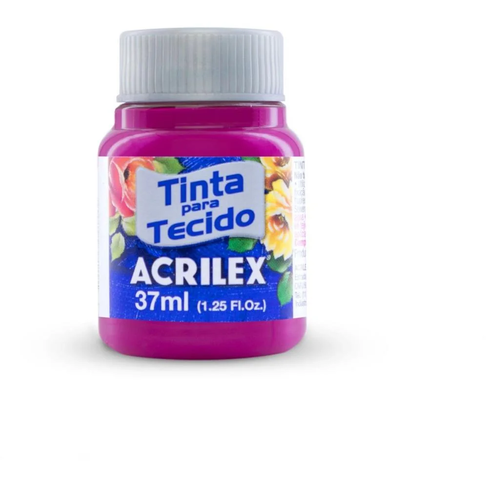 TINTA PARA TECIDO FOSCA 37ML MAGENTA ACRILEX (DUZIA) - imagem 3