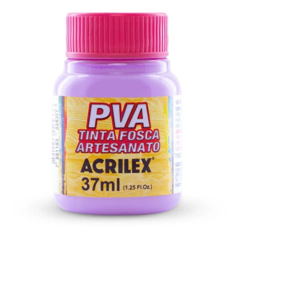 TINTA PVA 37ML. LILAS ACRILEX (CX.C/12) - imagem 3