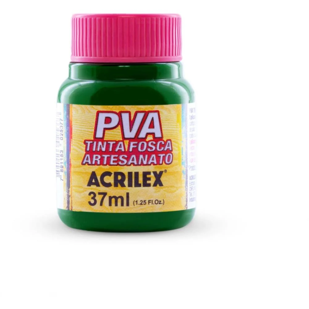 TINTA PVA 37ML. VERDE MUSGO ACRILEX (CX.C/12) - imagem 2