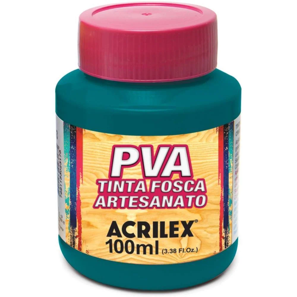 TINTA PVA 100ML. VERDE BANDEIRA ACRILEX (PCT.C/06) - imagem 2
