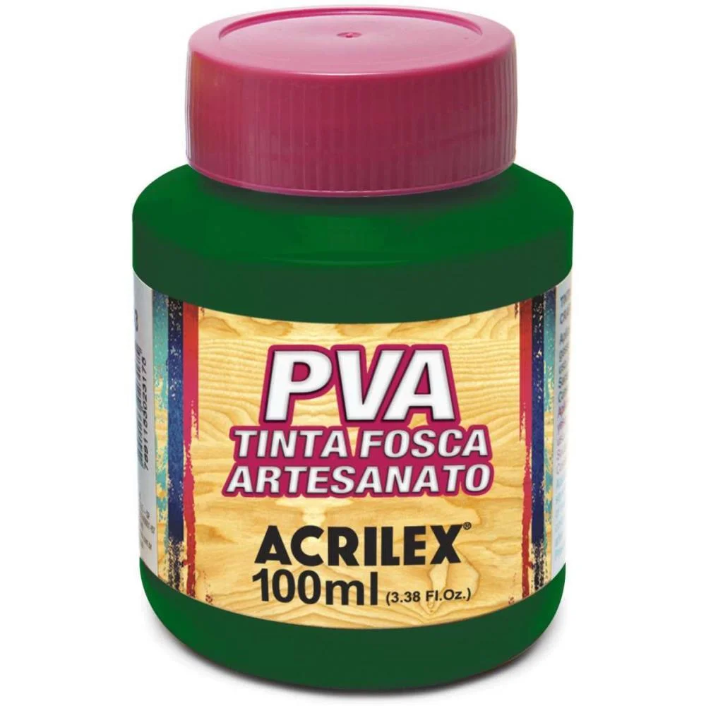 TINTA PVA 100ML. VERDE MUSGO ACRILEX (PCT.C/06) - imagem 3