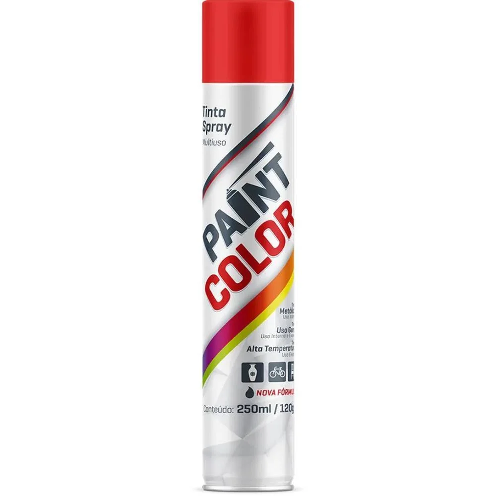 TINTA SPRAY PAINTCOLOR 400ML VERMELHO BASTON (UNIDADE) - imagem 3