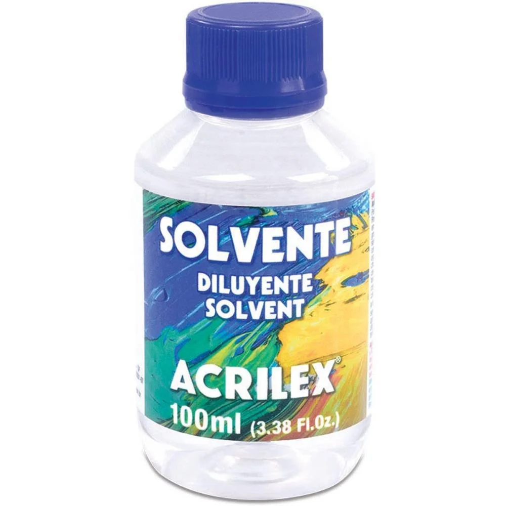 PRODUTO PARA TINTA SOLVENTE INCOLOR 100ML ACRILEX (CX.C/06) - imagem 3
