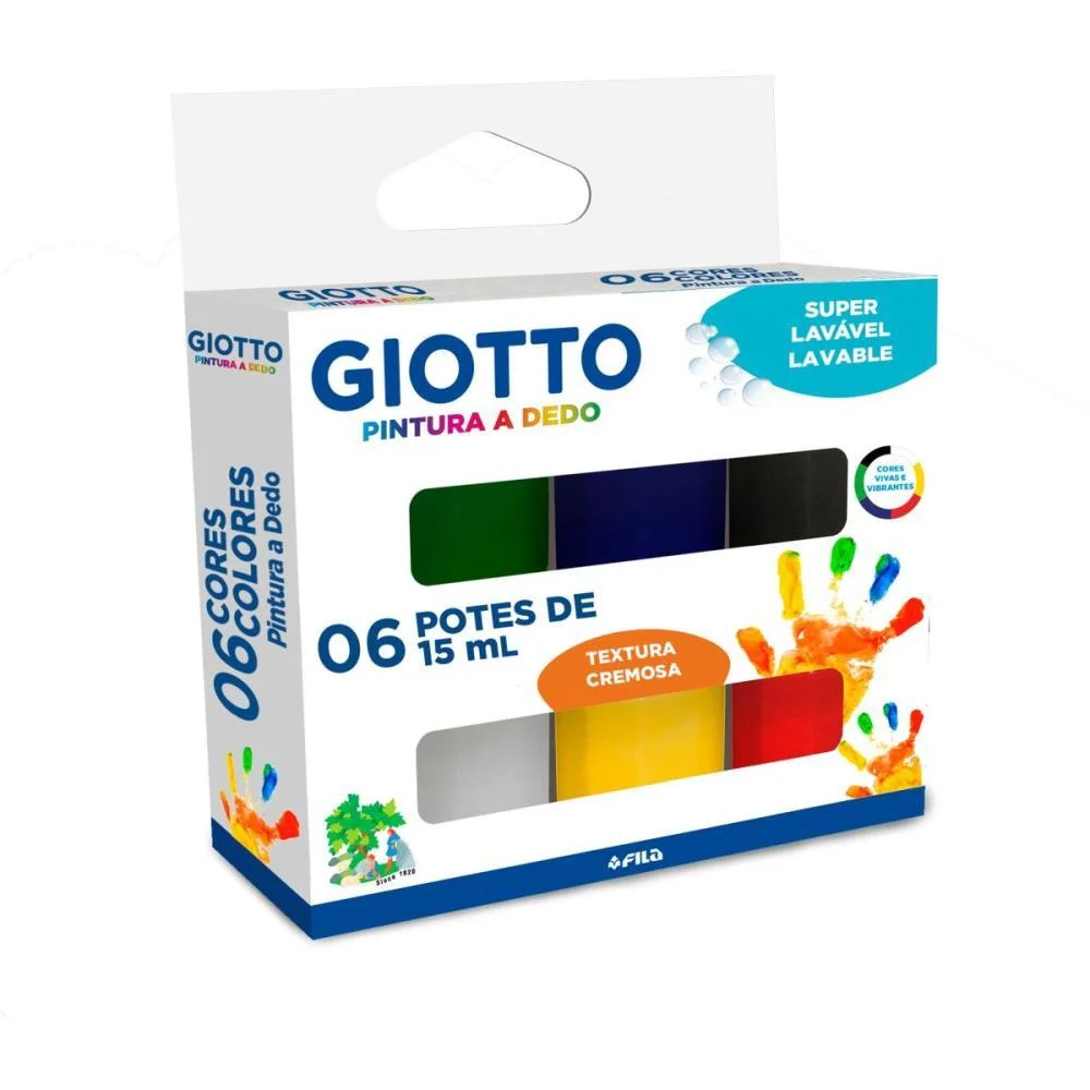 TINTA PINTURA A DEDO GIOTTO 6 CORES 15ML CANSON (UNIDADE) - imagem 3