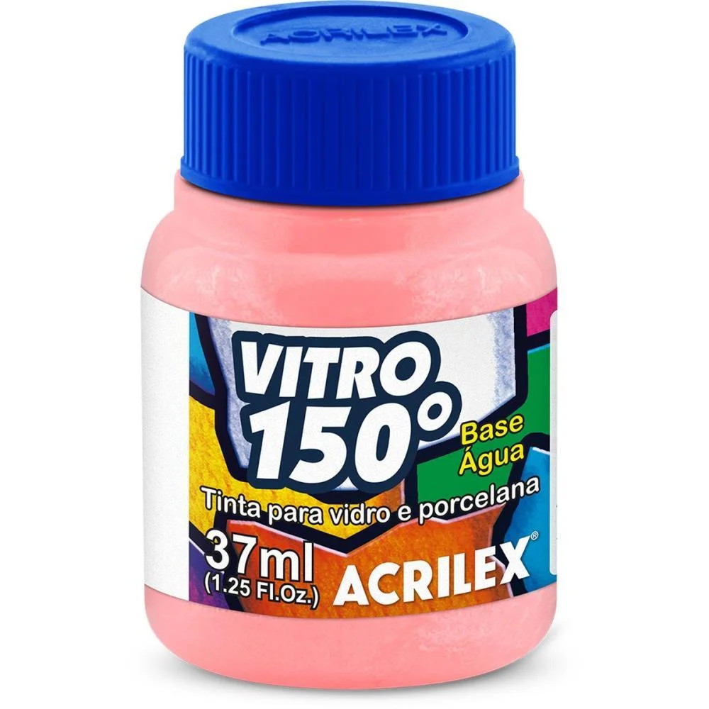 TINTA VITRAL VITRO 150 37ML ROSE GOLD ACRILEX (CX.C/06) - imagem 2
