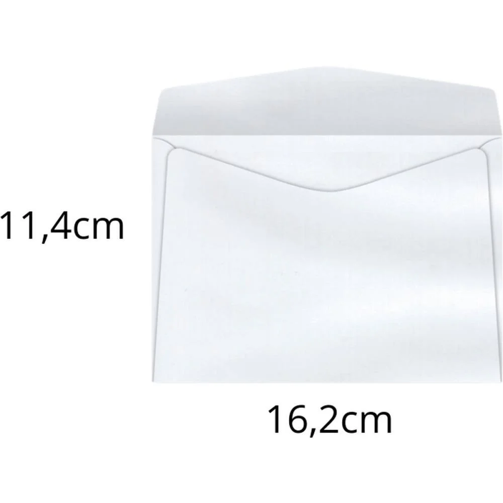 ENVELOPE COMERCIAL 114X162 63GRS. S/RPC BRANCO SCRITY (CX.C/1000) - imagem 3