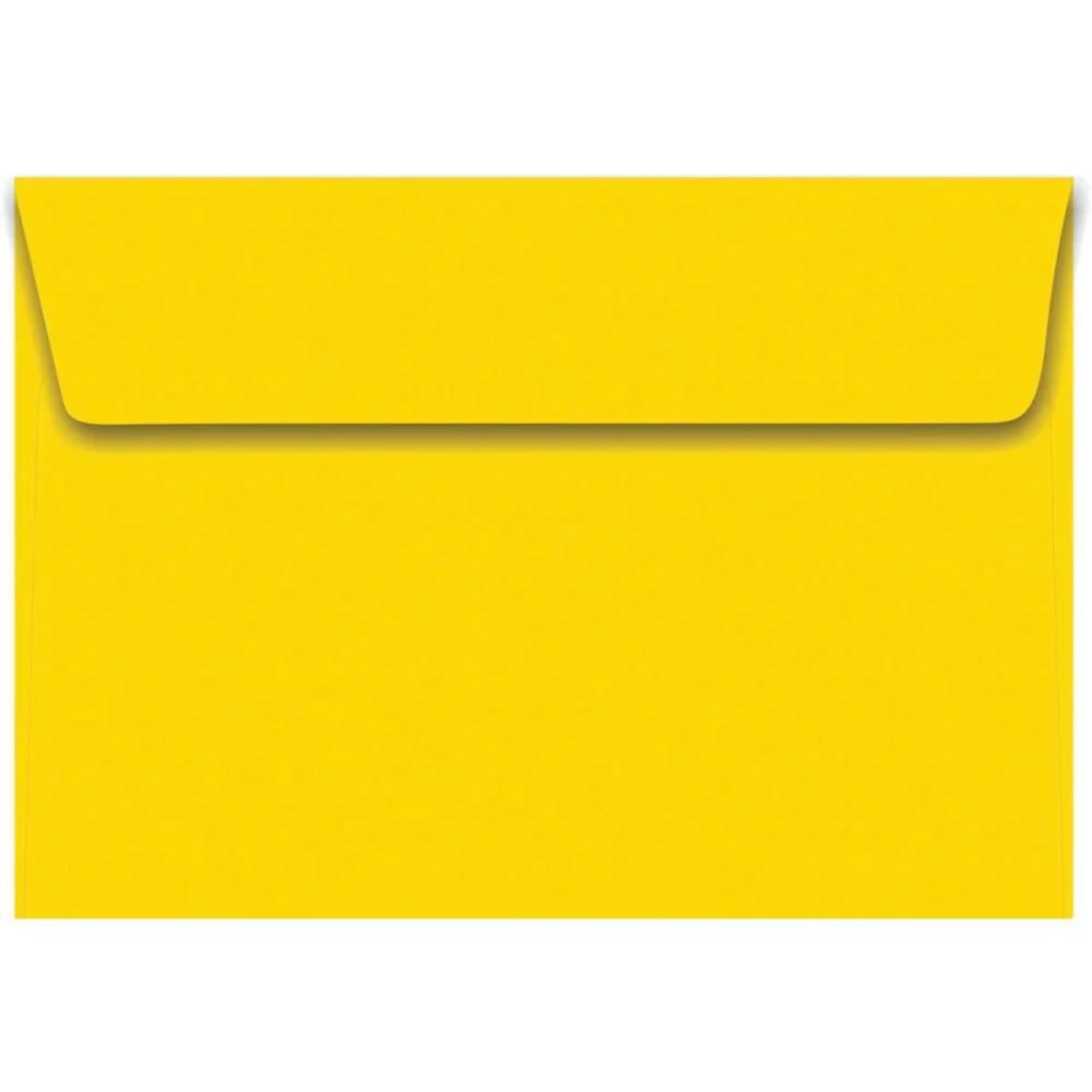 ENVELOPE COLORIDO CONVITE 162X229MM AMARELO C.PLUS 80G FORONI (CX.C/100) - imagem 2